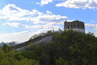 长城之巅下壮丽风光