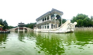 中式水乡游船建筑景观