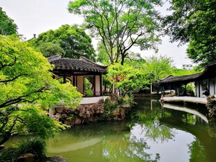 中式园林景观清幽雅致