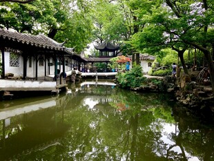 中式园林水景庭院景致