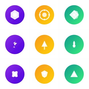 多彩扁平化图标集合