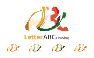 字母ABC创意标志设计