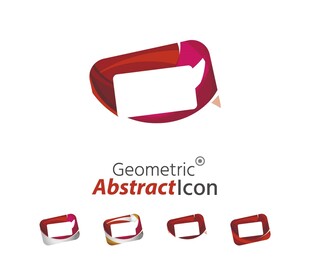 几何抽象风格标志设计