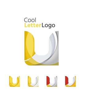 创意U形几何标志设计