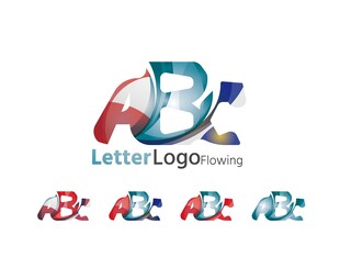 多彩字母ABX标志设计