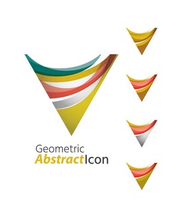 几何抽象三角形图标