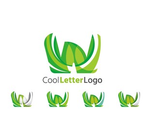 绿叶标志设计