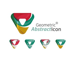 几何抽象风格标志设计