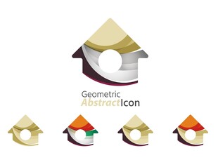 房屋图形图标集合