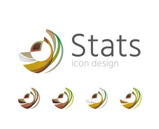 统计相关创意Logo设计