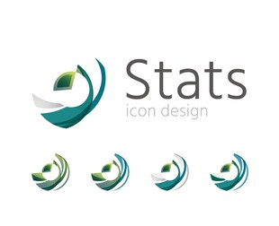 统计相关创意标志设计