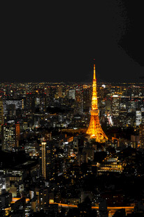 东京塔夜景璀璨