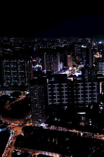 城市夜景璀璨灯火