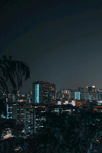 城市夜景俯瞰