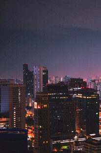 城市夜景璀璨灯光秀