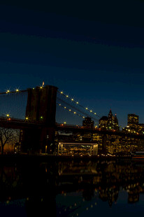 夜晚城市桥梁璀璨夜景