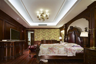 豪华古典风格卧室展示