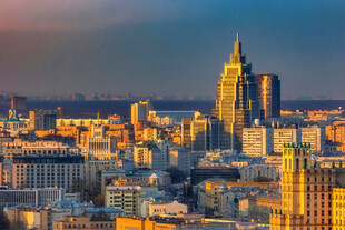 黄昏下的莫斯科