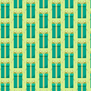 绿色礼盒图案背景图片