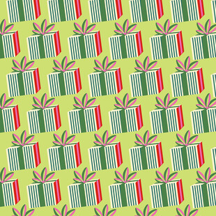 多彩条纹礼盒图案背景图片