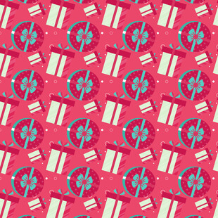 红色礼盒图案背景图片