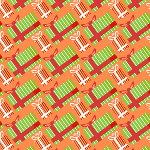 多彩条纹礼盒图案背景图片