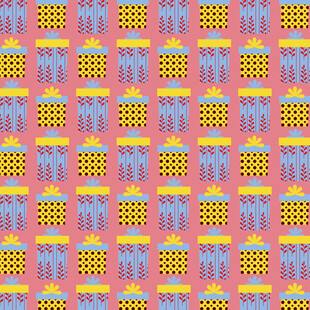 多彩礼盒图案背景图片