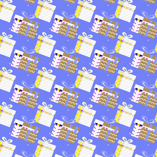 多彩礼盒图案背景图片