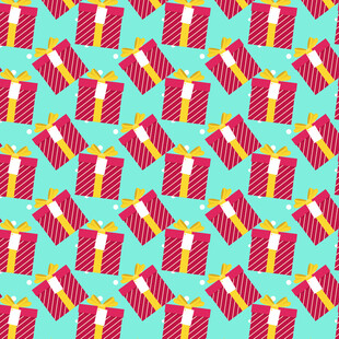 红色条纹礼盒图案背景图片