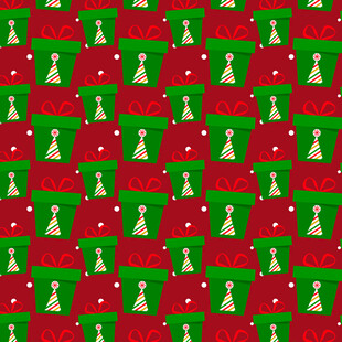 圣诞礼盒图案背景图片