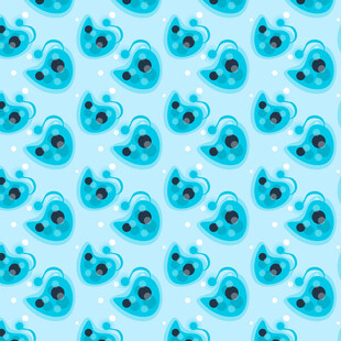 蓝色病毒图案背景图片