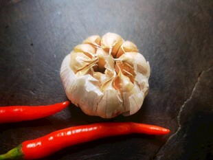 大蒜与红辣椒