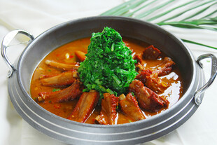 捞菜排骨