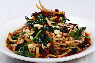 油豆腐拌粉条