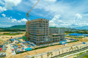 在建工程施工现场俯瞰