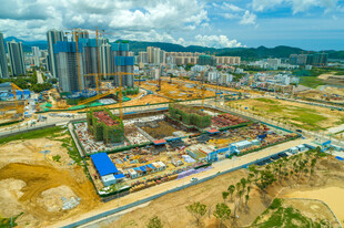 城市建设施工全景