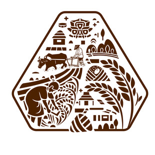 大米包装中式图案纹理中秋端午