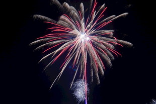 绚丽烟花夜空绽放