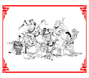 八仙聚会图