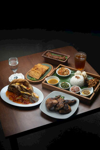 丰盛日韩料理摆盘展示