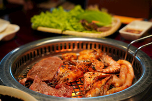 韩式烤肉美食诱人瞬间