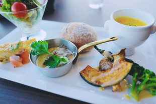 精致西餐美食摆盘展示