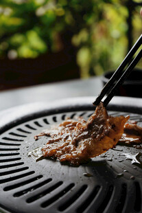 铁板烤肉瞬间