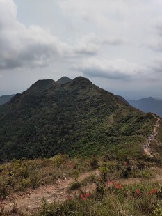 山峦云雾间的自然景致