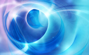 梦幻蓝色螺旋光影背景