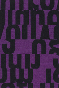 紫色底黑色字母图案背景