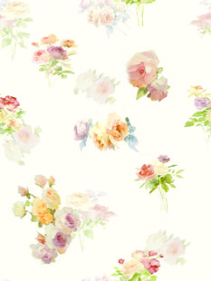 水彩花卉图案背景