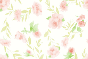 粉色花卉水彩背景图案