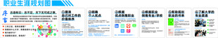 多彩数据图表展示职业生涯规划图