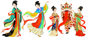 古代仕女服饰展示